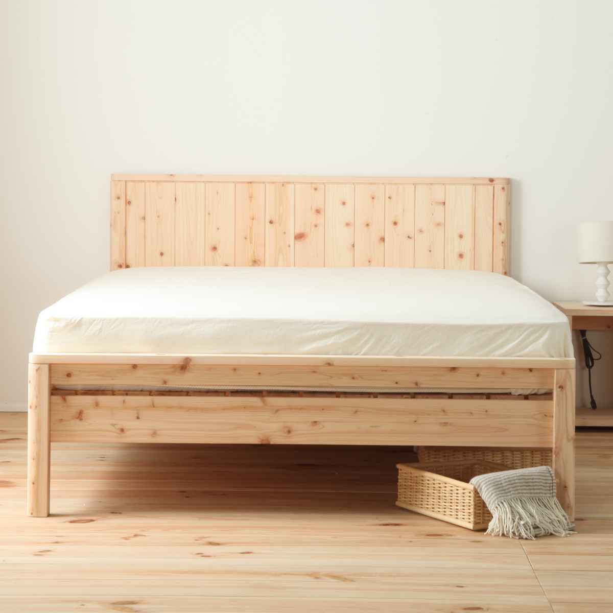 楽天市場】すのこベッド ダブル 国産ひのき 簡単組立 天然木 日本製