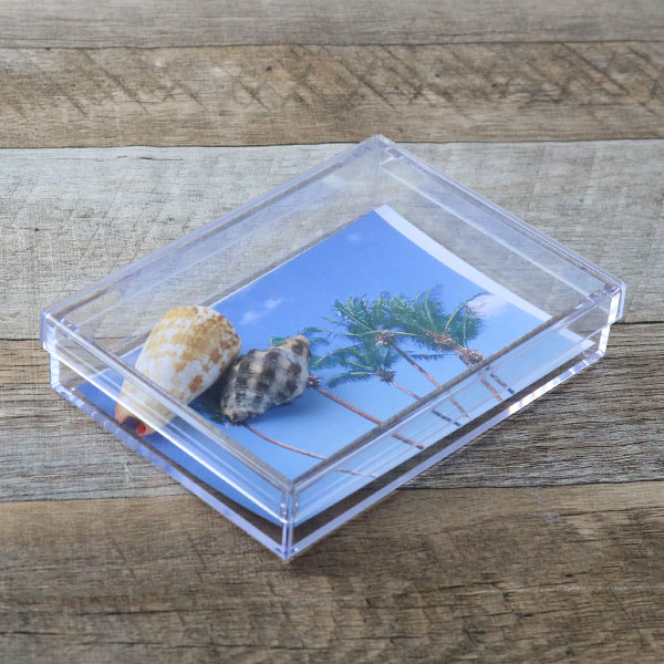 楽天市場】クリアケース フタ付き 幅14.6×奥行10.6×高さ3cm 小物入れ