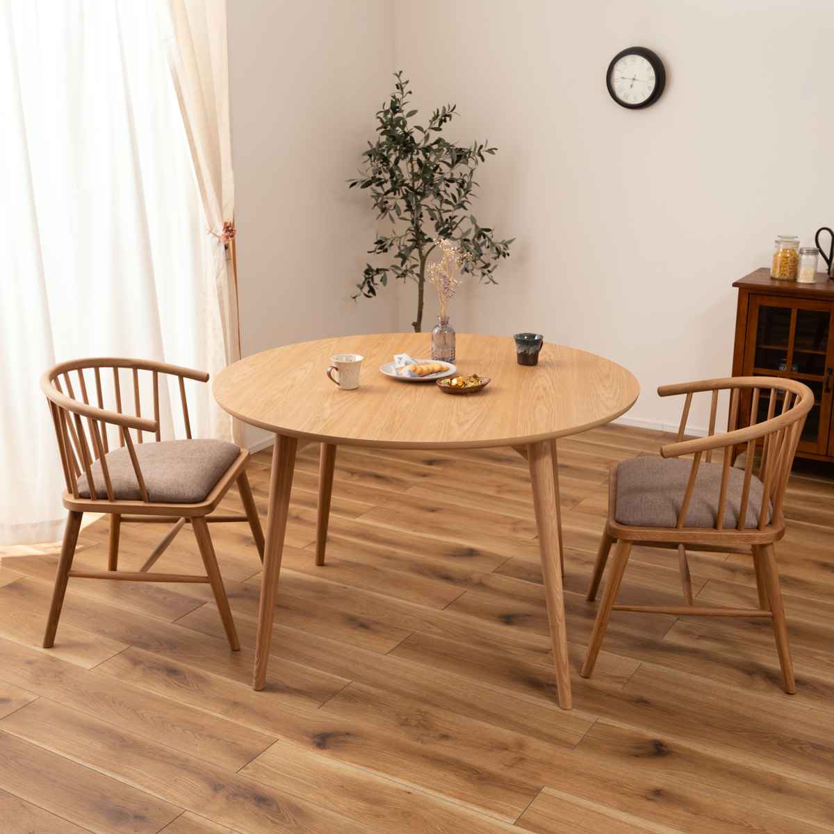 楽天市場】ダイニングチェア 椅子 天然木 ソフトレザー ファブリック