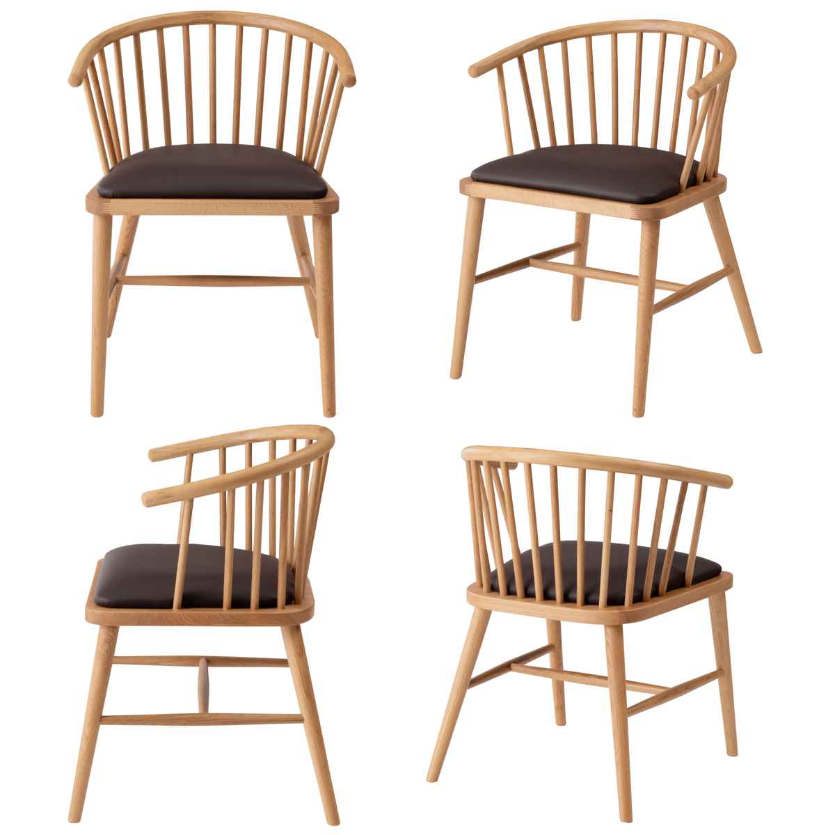 楽天市場】ダイニングチェア 椅子 天然木 ソフトレザー ファブリック