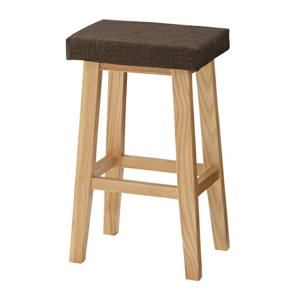 楽天市場】ハイスツール 3脚セット 高さ60cm 木製 天然木 布張り