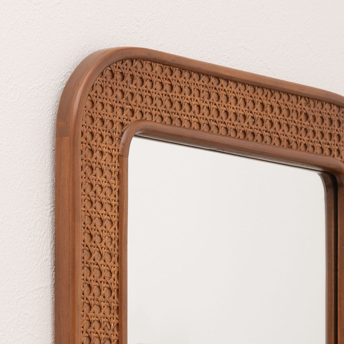 楽天市場】ウォールミラー ラタン 幅45×高さ60cm カゴメ編み （ 籐