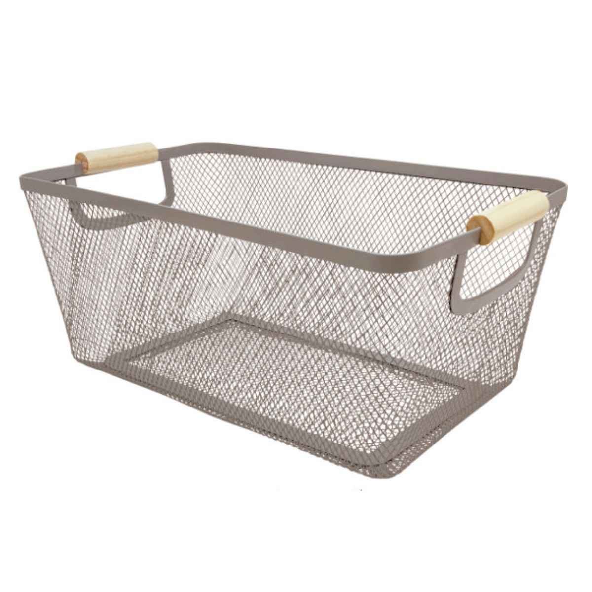 楽天市場】ウッドハンドルメッシュバスケット L リーニエ （ かご カゴ