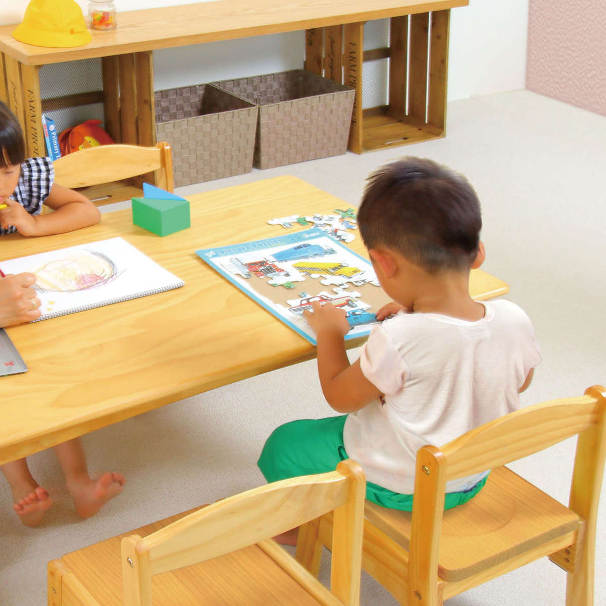 楽天市場】机 キッズテーブル ファミリア 幅90cm （ 子供 こども
