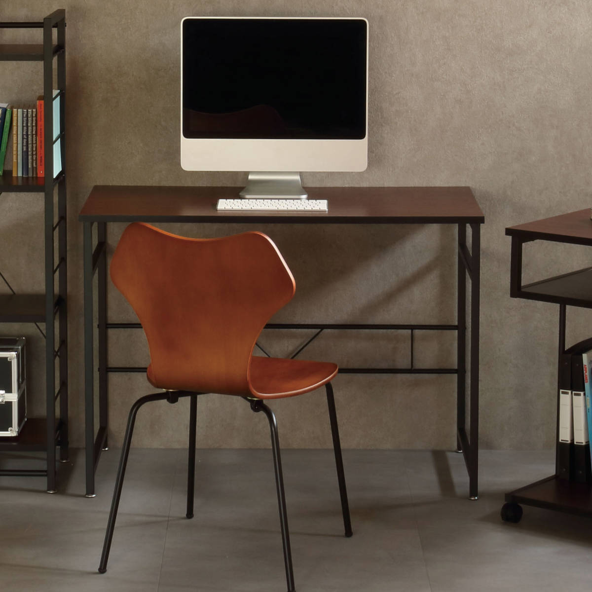 楽天市場】ワークデスク 机 ストーク 幅100cm ダークブラウン