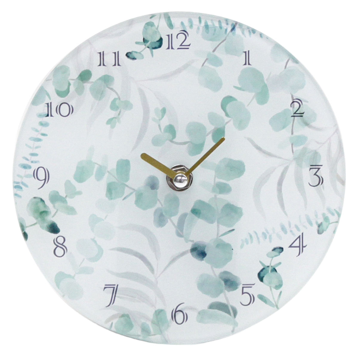 楽天市場】置き時計 ボタニカルガラスデスククロック 電池式 （ 時計