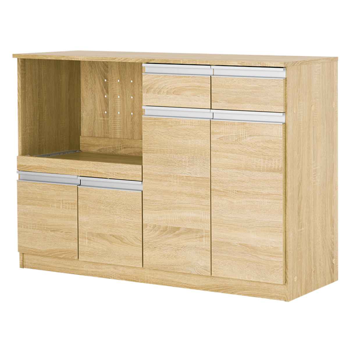 楽天市場】キッチンカウンター 北欧風 キャビネット 幅118cm