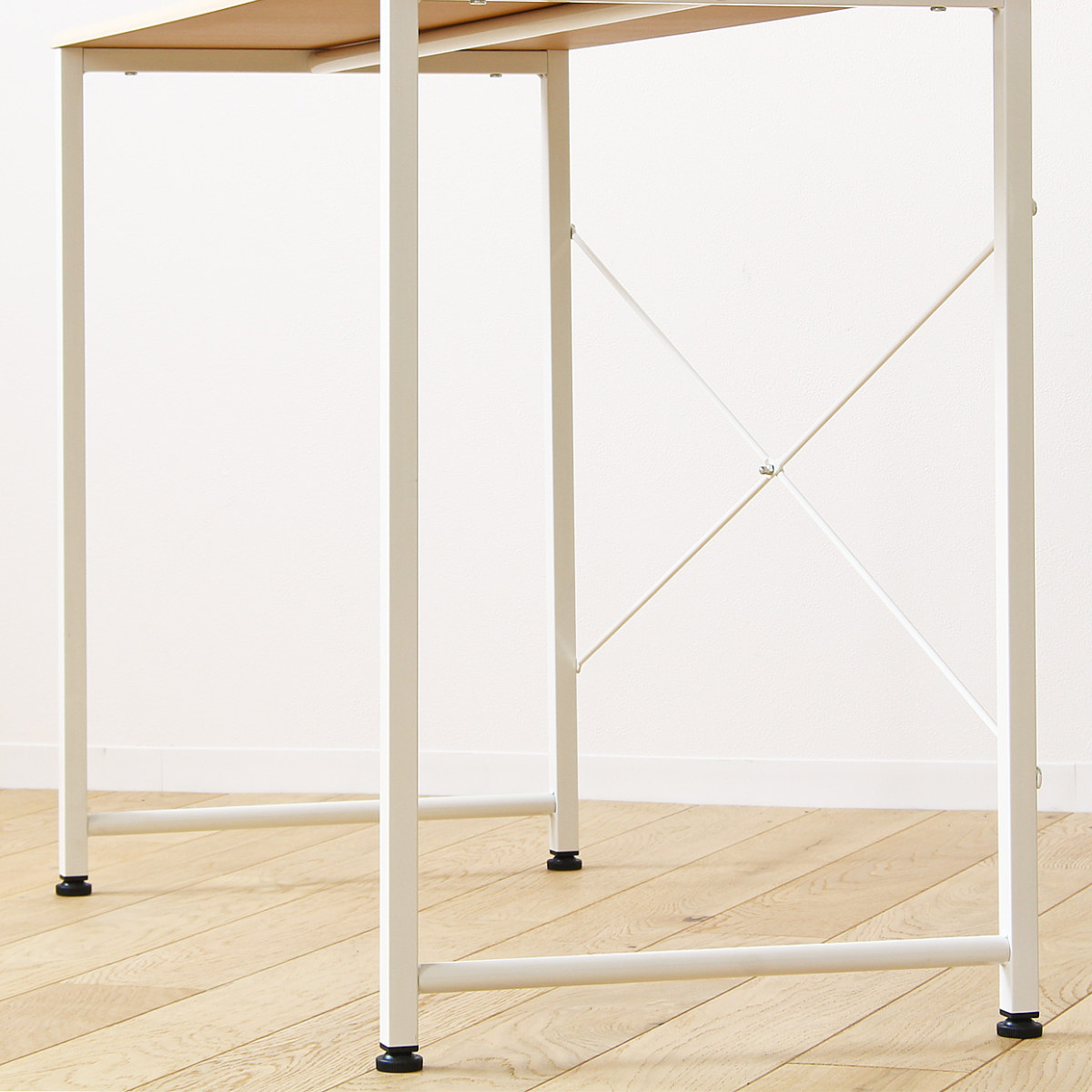 楽天市場】デスク 幅100cm 木目調 スチール脚 （ 送料無料 ワーク