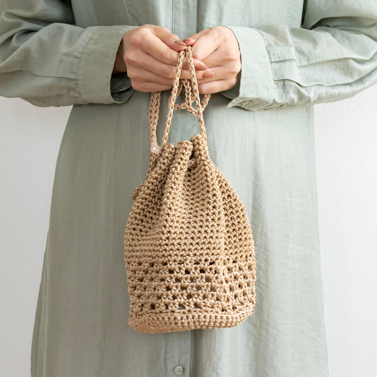 楽天市場】巾着 バッグ マルシェシリーズ ドローストリングバッグ