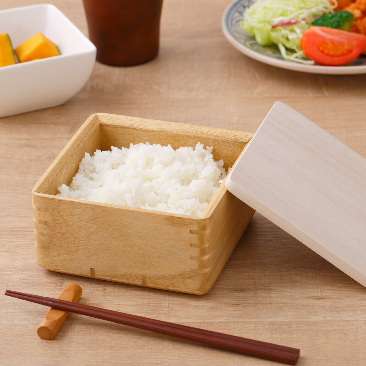 楽天市場】ご飯容器 保存容器 kirisai 桐のレンジでごはん鉢 小 中 大