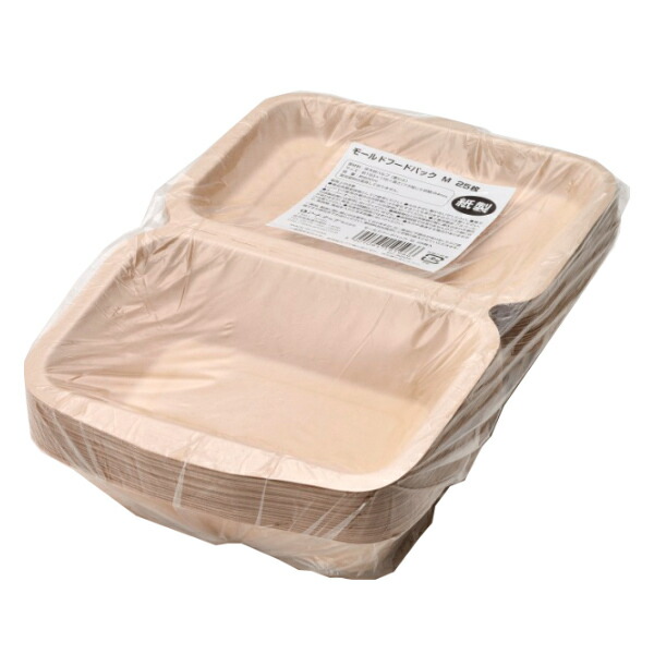 楽天市場】フードパック 使い捨て Mサイズ 25個入 モールドフード