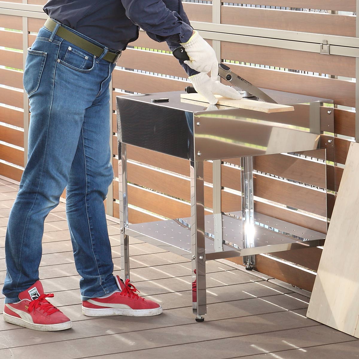 楽天市場】作業台 ステンレス 簡易作業台 幅60×奥行55×高さ68cm 屋外