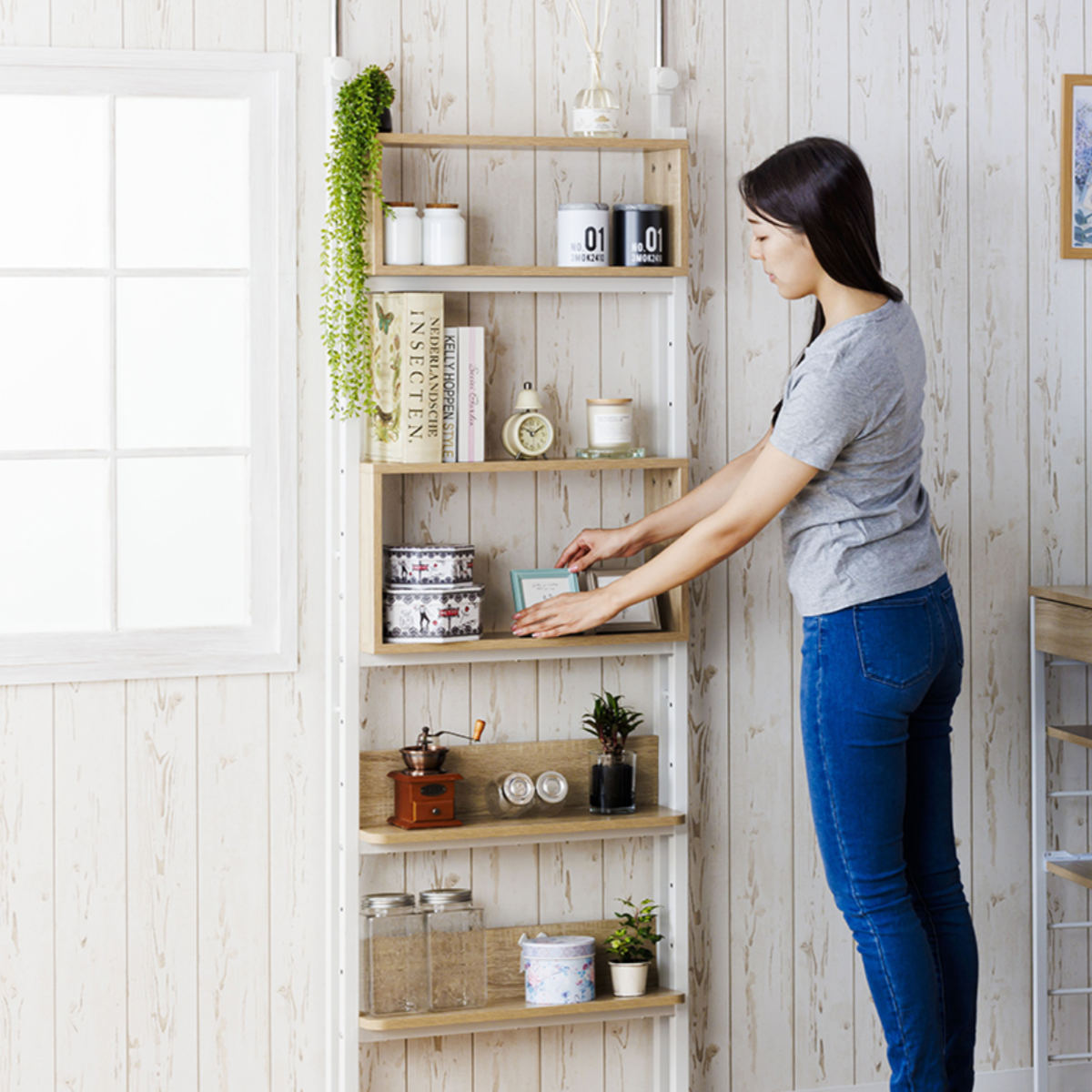 楽天市場】突っ張り オープンラック 幅60cm 棚 ボックス 自由組換 収納