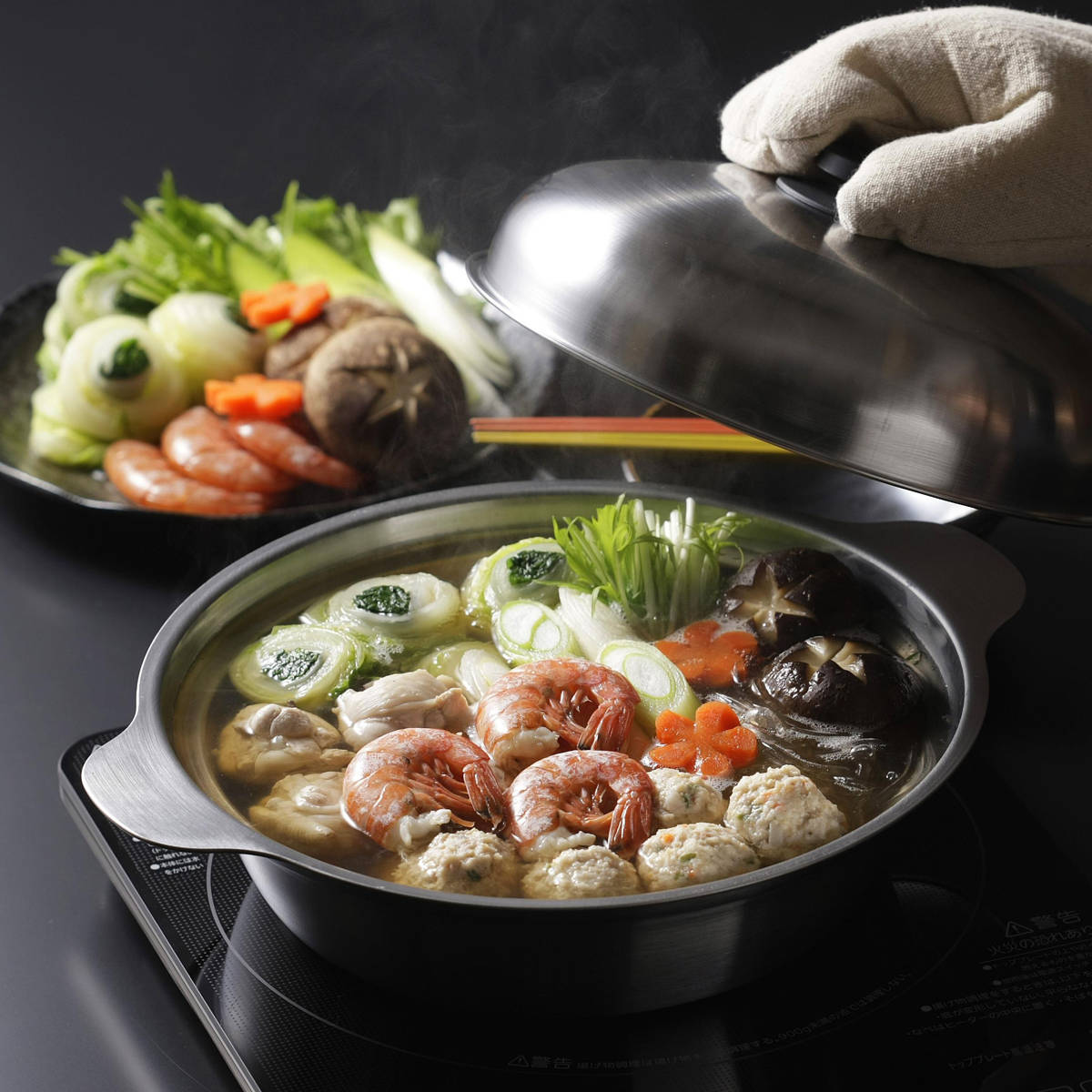 楽天市場】卓上鍋 24cm IH対応 ステンレス製 日本製 （ ガス火対応