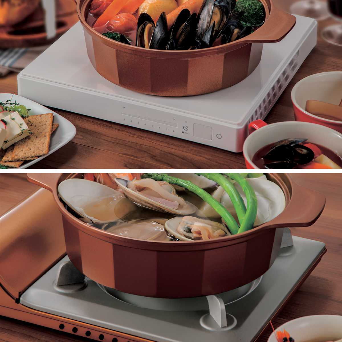 楽天市場】VISIONS GOLD Coating IH対応 卓上鍋 26cm （ ビジョン 鍋