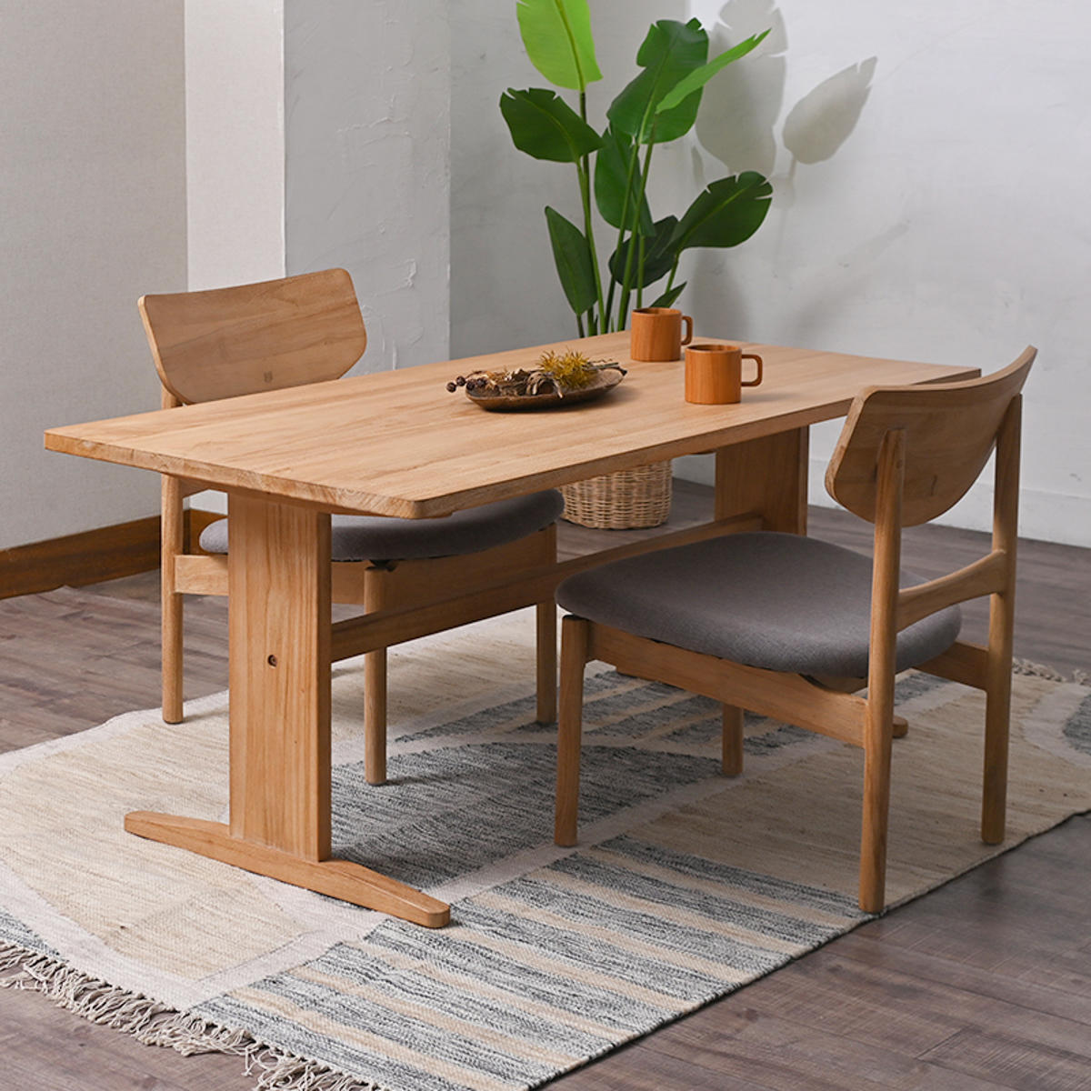 楽天市場】ダイニングチェア ロータイプ チーク無垢材 CALM 座面高37cm