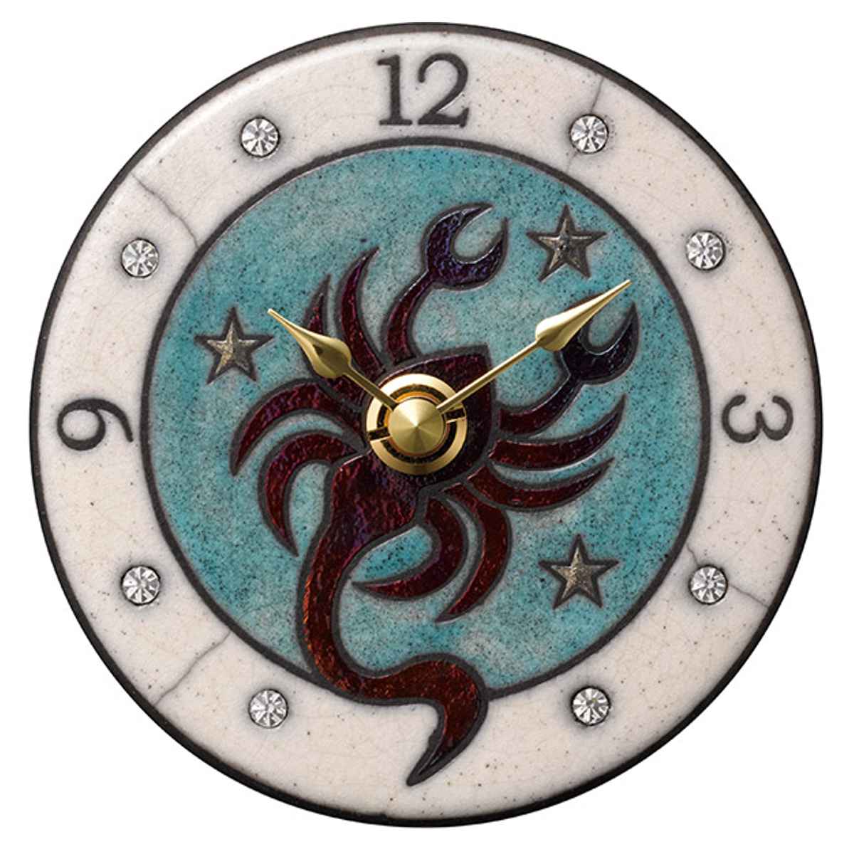 楽天市場】時計 置き掛け兼用 蠍座 アントニオ・ザッカレラ アナログ