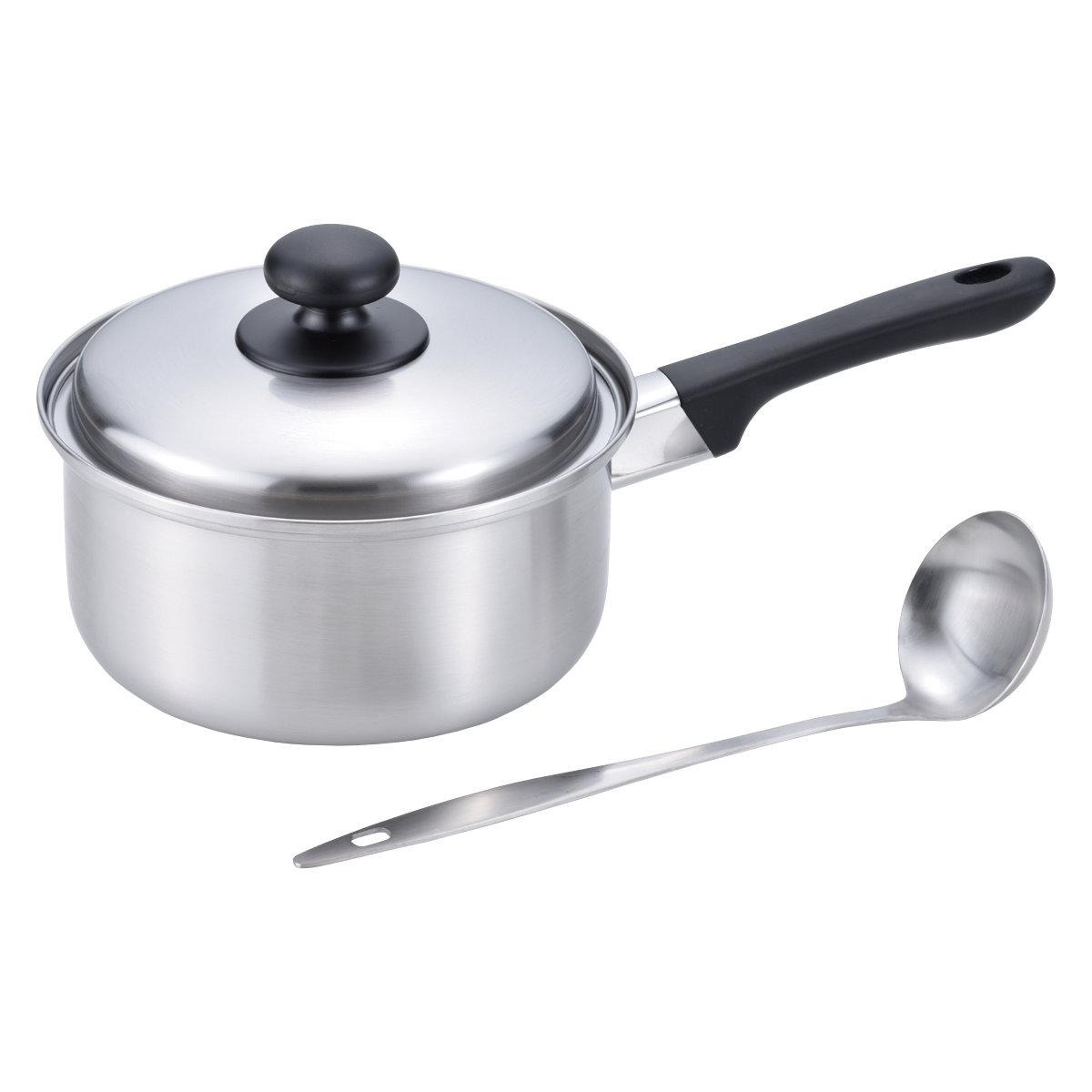 楽天市場】片手鍋 18cm IH対応 燕三 お玉付き 日本製 （ 送料無料 ガス