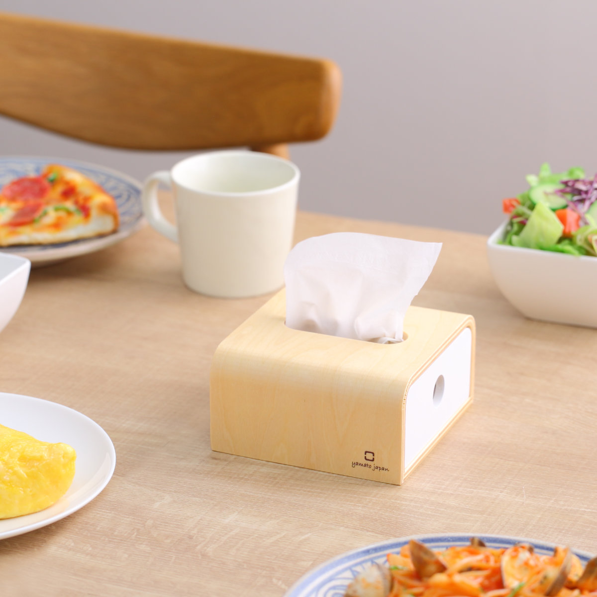 楽天市場】ティッシュケース half slide in 木製 （ おしゃれ