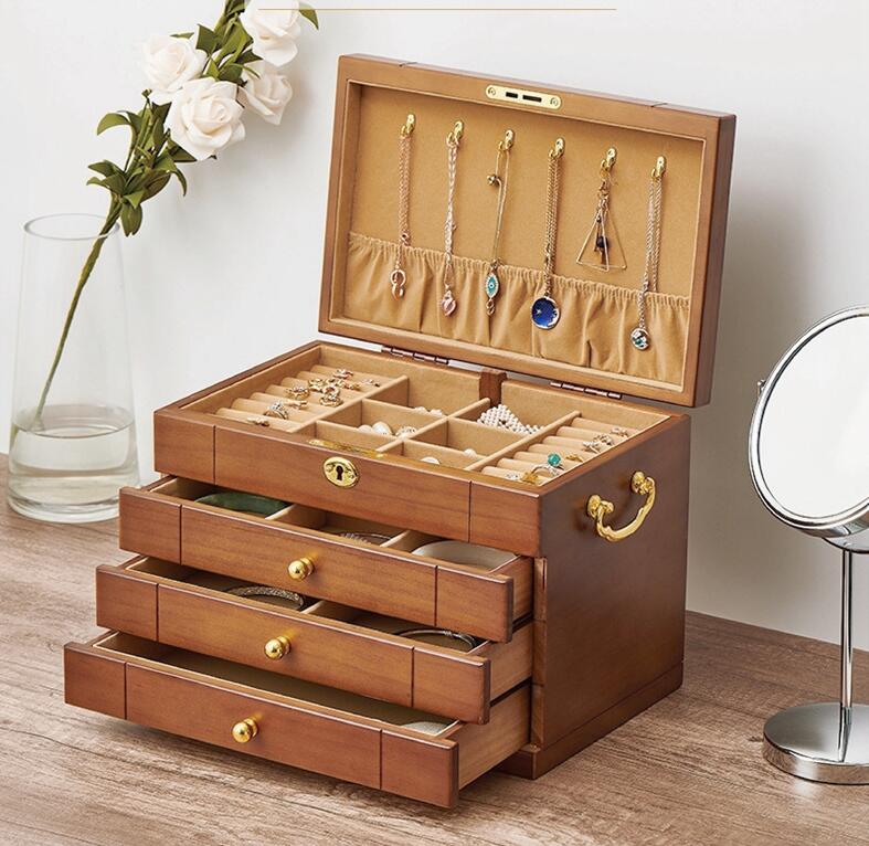 楽天市場】高見え 木製 ジュエリーボックス ジュエリーケース 大容量