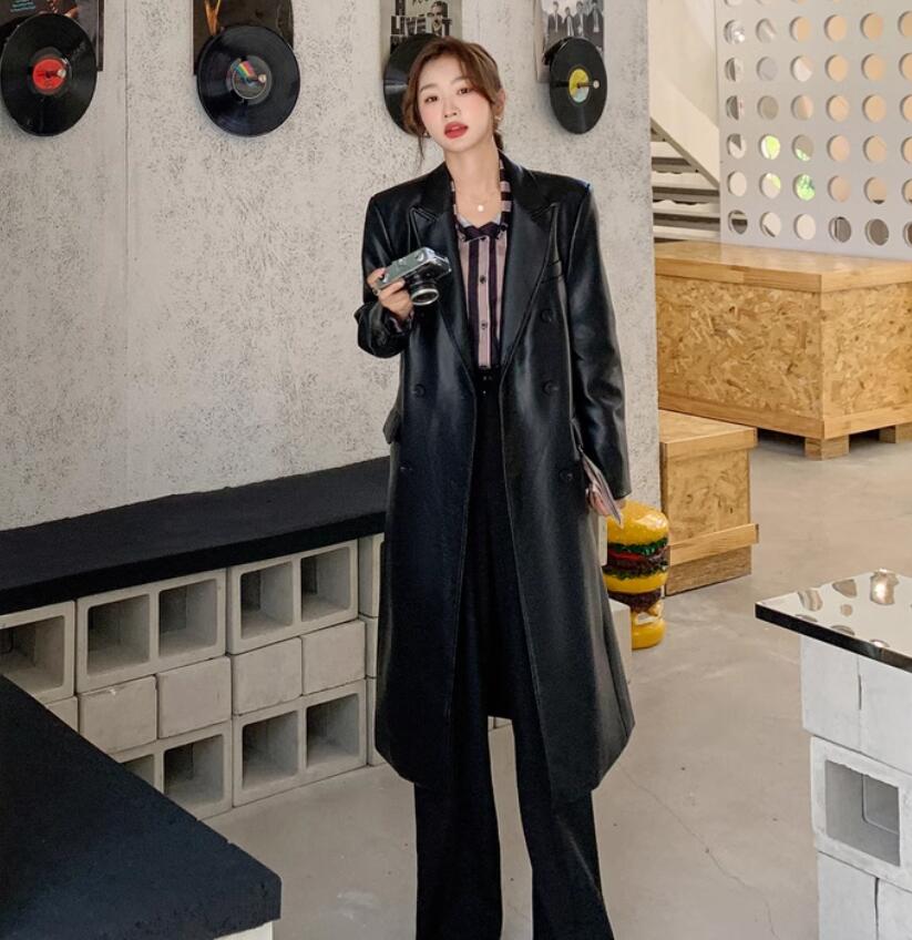 楽天市場】フェイクレザー レザー ジャケット☆ジャケット ロング丈