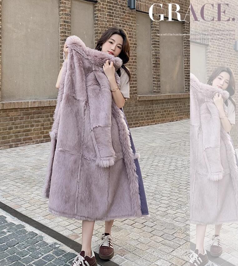 楽天市場】超ロングコート フェイクムートンコート ムートンコート