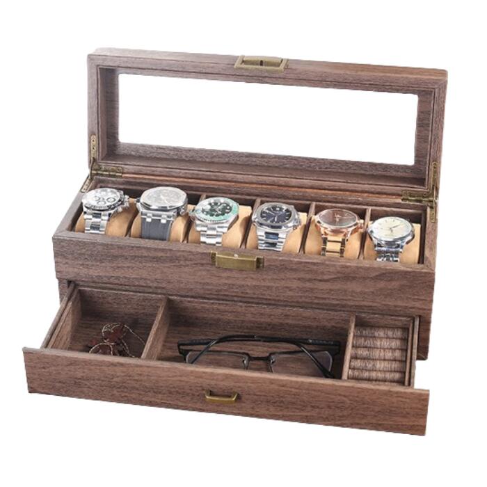 楽天市場】時計ケース 高級 収納 ボックス 腕時計ケース 6本用