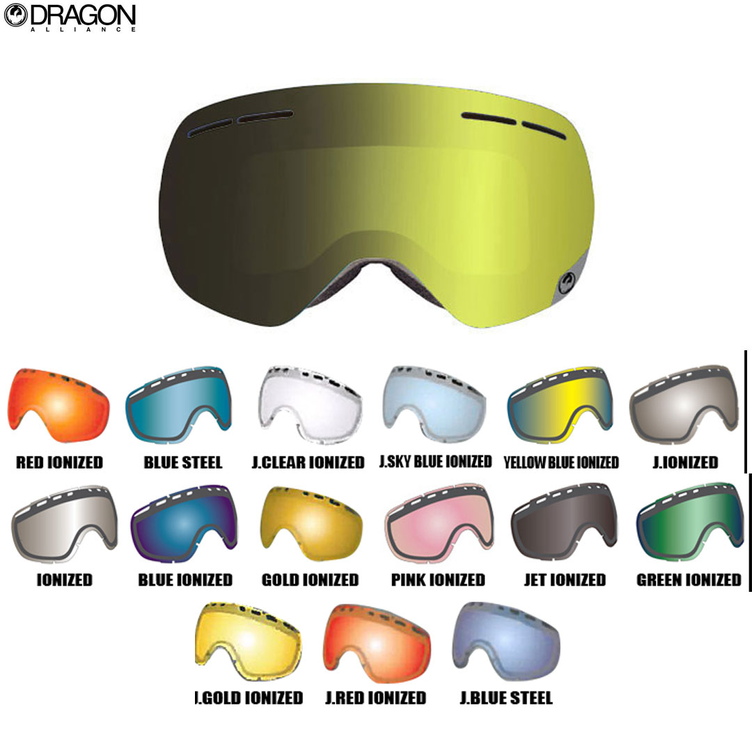 楽天市場】DRAGON SNOW GOGGLE 交換レンズ [ X2 #10000 ] ドラゴン