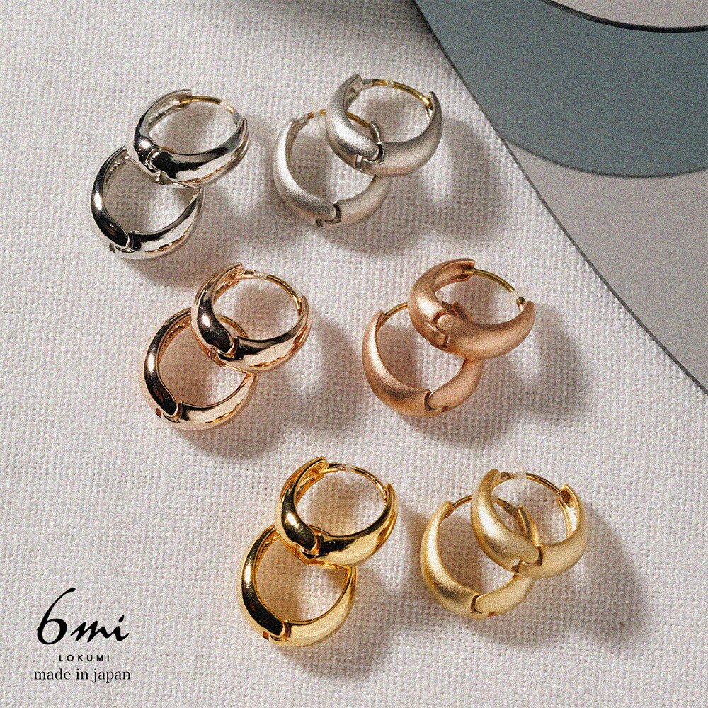 楽天市場】18金 フープ ピアス 6カラー展開 金属アレルギー対応 K18