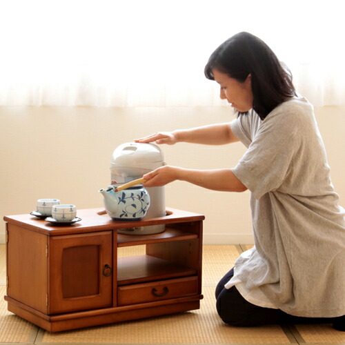 楽天市場】soldout ポットワゴン お座敷ワゴン ワゴン 完成品 和風