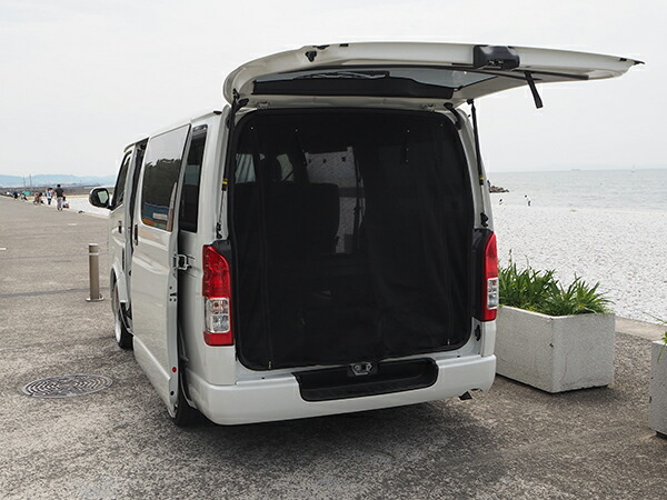 楽天市場】ハイエース 200系 標準ボディ用 リアゲート 防虫ネット