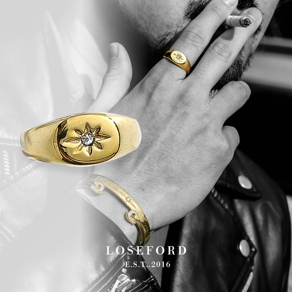 楽天市場】【LOSE FORD 公式】 シグネットリング 太陽 メンズ