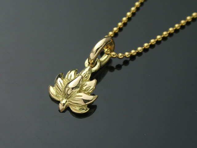楽天市場】ゴールドアクセサリー 送料無料 18金製の蓮の花ペンダント