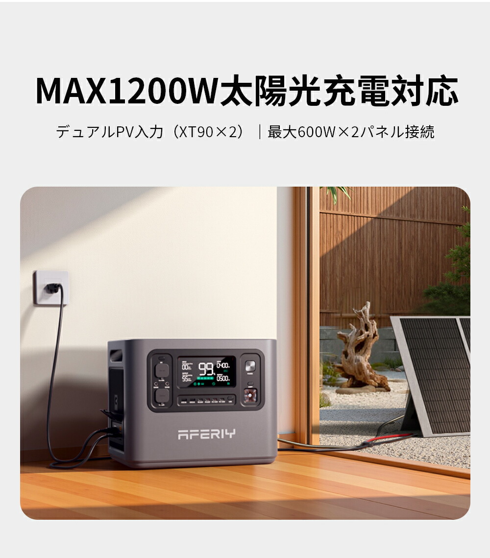 楽天市場】【P3倍+クーポン利用で89996円】AFERIY P280 ポータブル電源