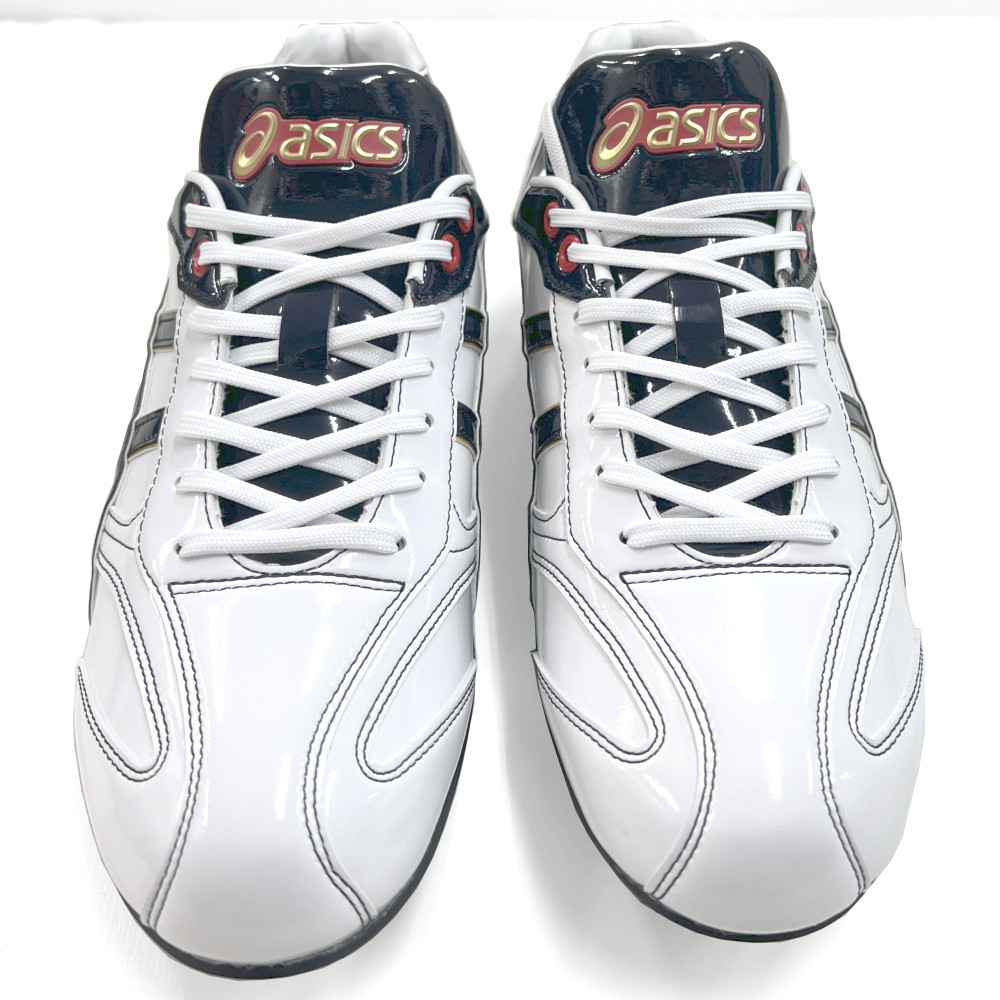 楽天市場】【サイズ交換送料無料】ホワイト×ネイビー アシックス 野球