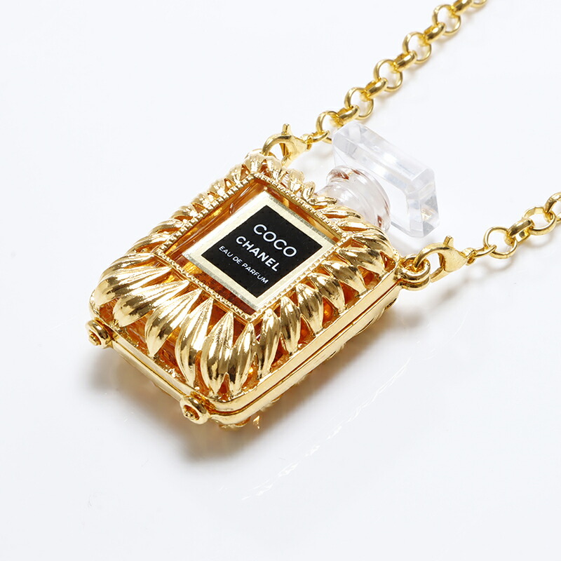 楽天市場】シャネル CHANEL 香水ケース COCO ネックレス ゴールド