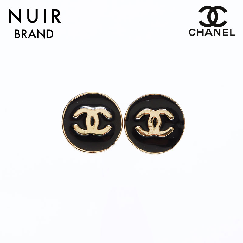 楽天市場】シャネル CHANEL ココマーク D14V ラウンド ピアス ブラック