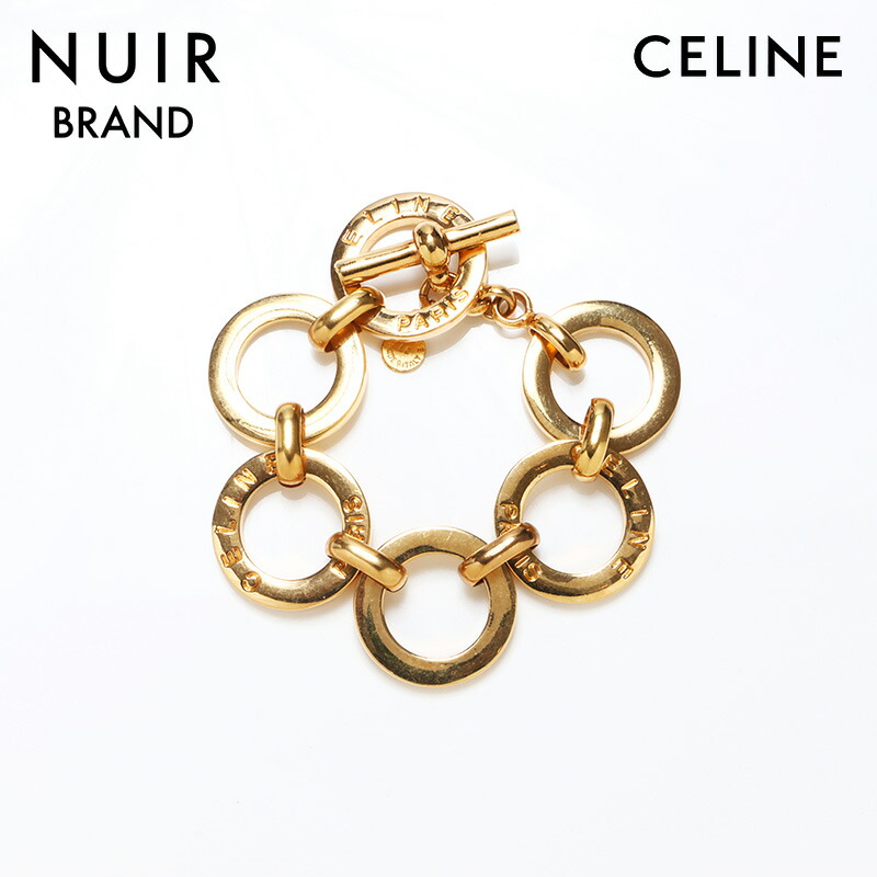 楽天市場】セリーヌ CELINE チェーン 太め フープ サークルロゴ