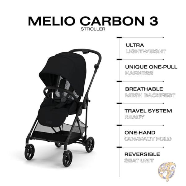 楽天市場】【クーポン配信中】Melio 3 ベビーカー カーボン 超軽量