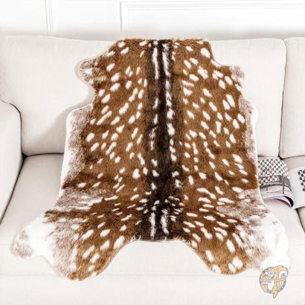 楽天市場】【最大2000円クーポン4日から】フェイク牛革ラグ アニマル