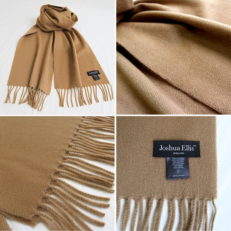 楽天市場】Joshua Ellis ジョシュアエリス カシミアマフラー 25×180