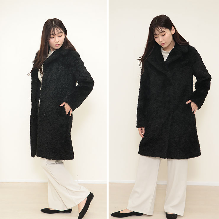 楽天市場】HERNO ヘルノ レディース エコファーコート ロング丈