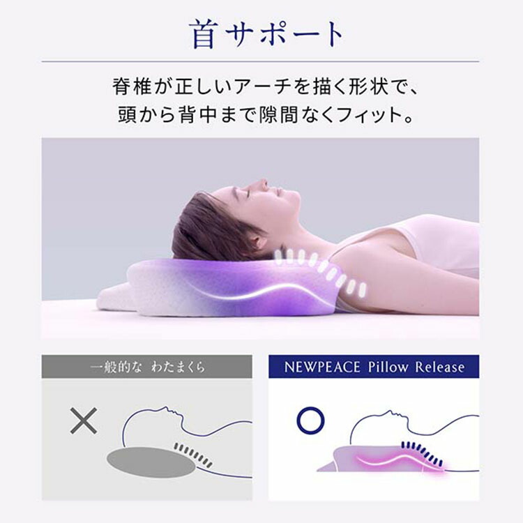 楽天市場】【選べる特典付】NEWPEACE Pillow Release 整形外科医監修