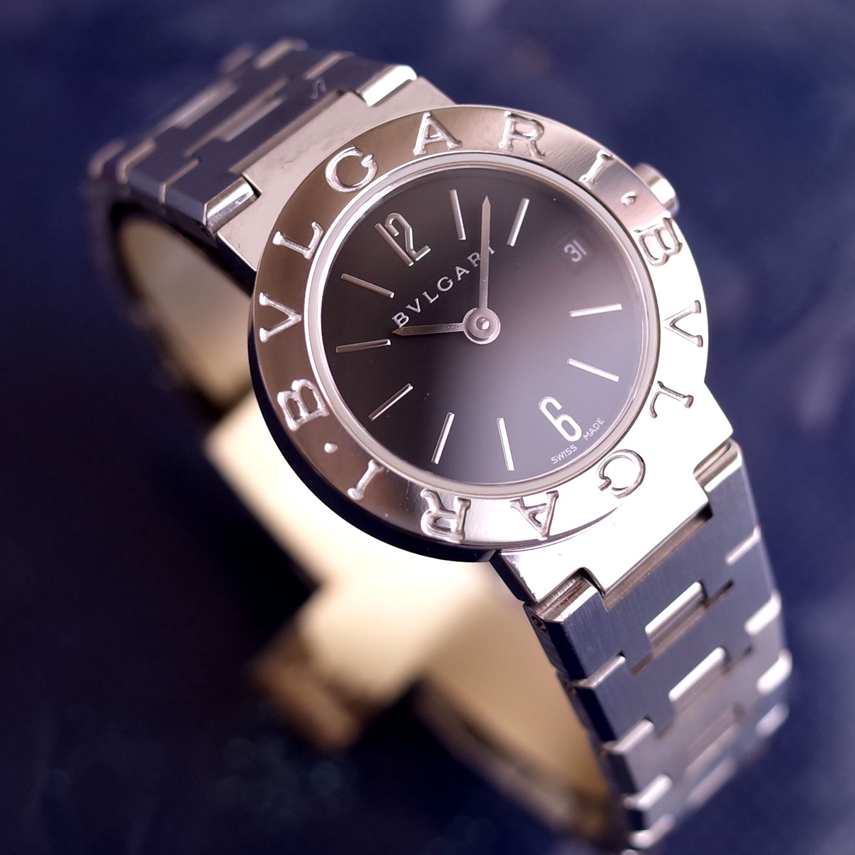 楽天市場】BVLGARI ブルガリブルガリ BB23SS ロゴあり ブラック デイト