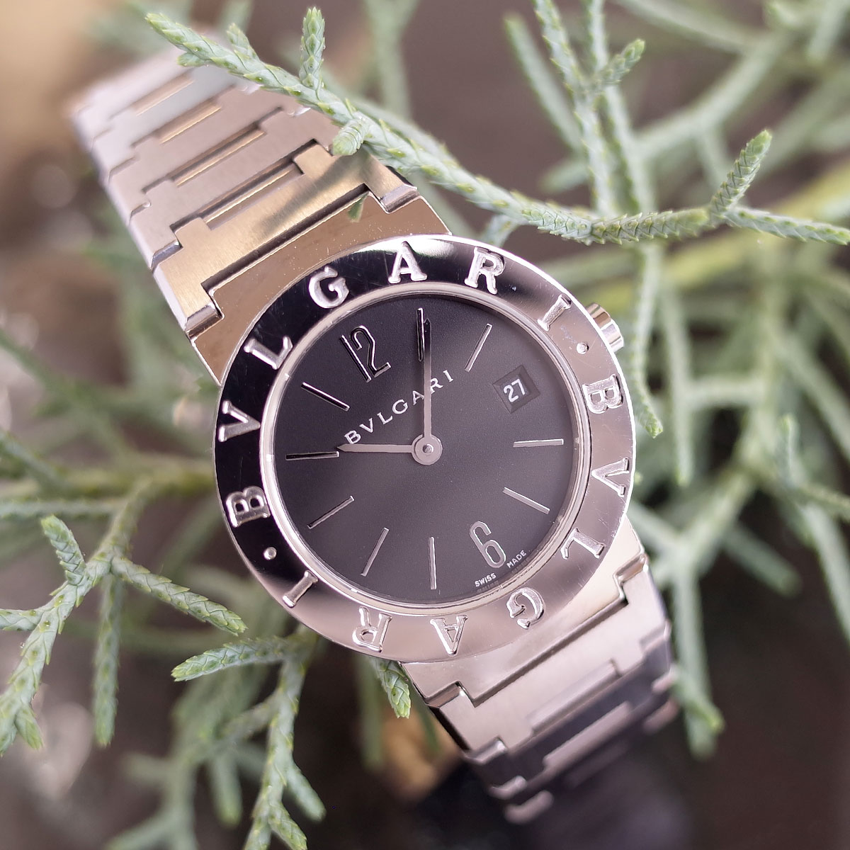 楽天市場】BVLGARI ブルガリブルガリ BB26SSd 黒文字盤 レディース