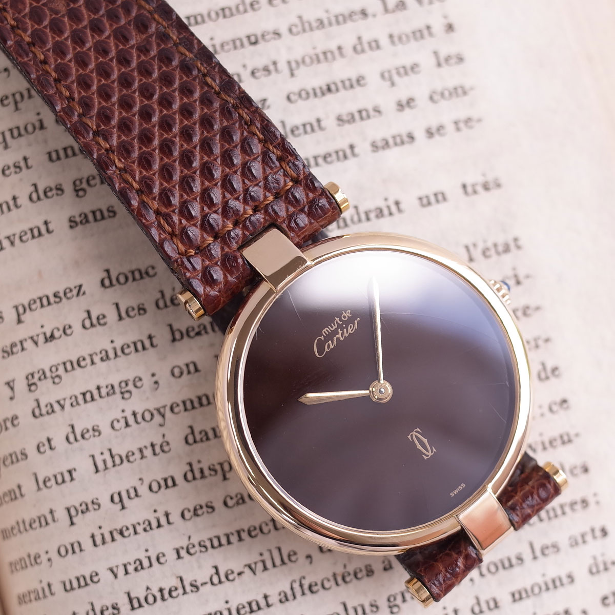 楽天市場】カルティエ マストヴァンドーム LM W590003 ボルドー