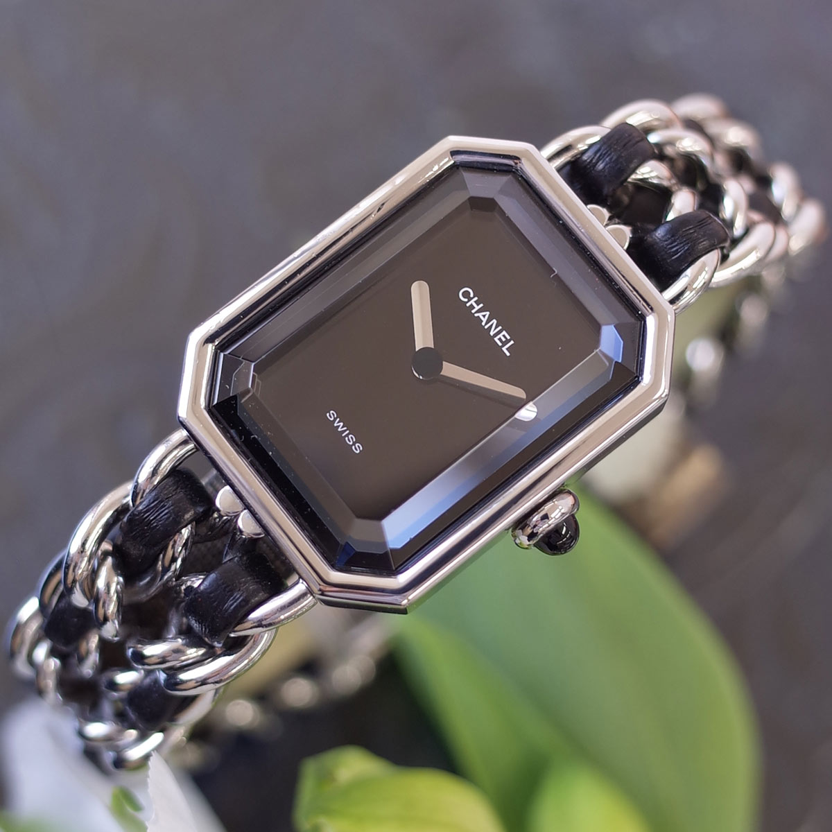 楽天市場】シャネル CHANEL プルミエール ブラック シルバー H0451 L