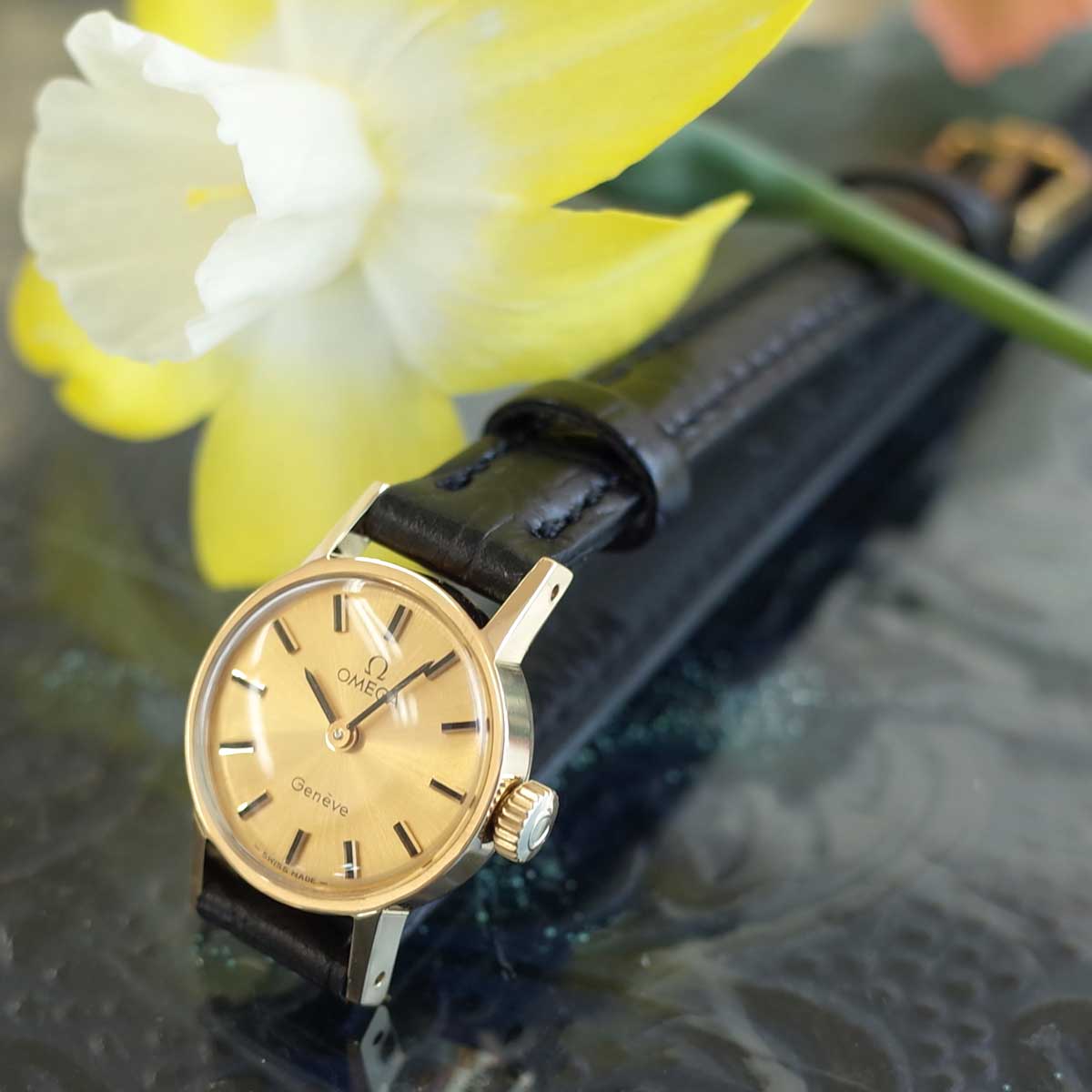 楽天市場】美品 オメガ デビル 70's アンティーク 750YG k18 ラウンド