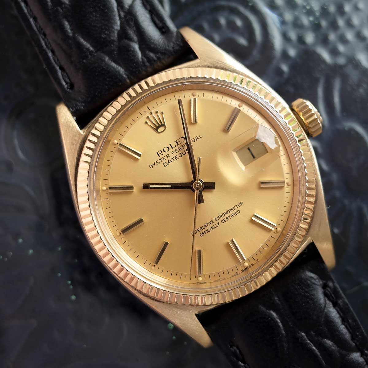 楽天市場】ロレックス 1601 デイトジャスト 1959年 K14YG 初期型 希少