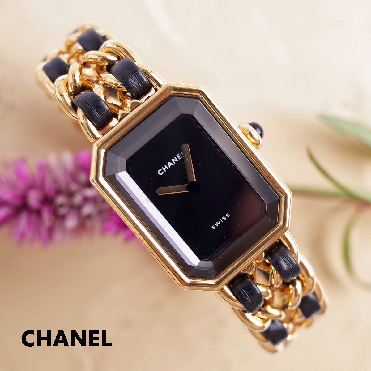 楽天市場】シャネル CHANEL プルミエール ブラック ゴールド H0001 M